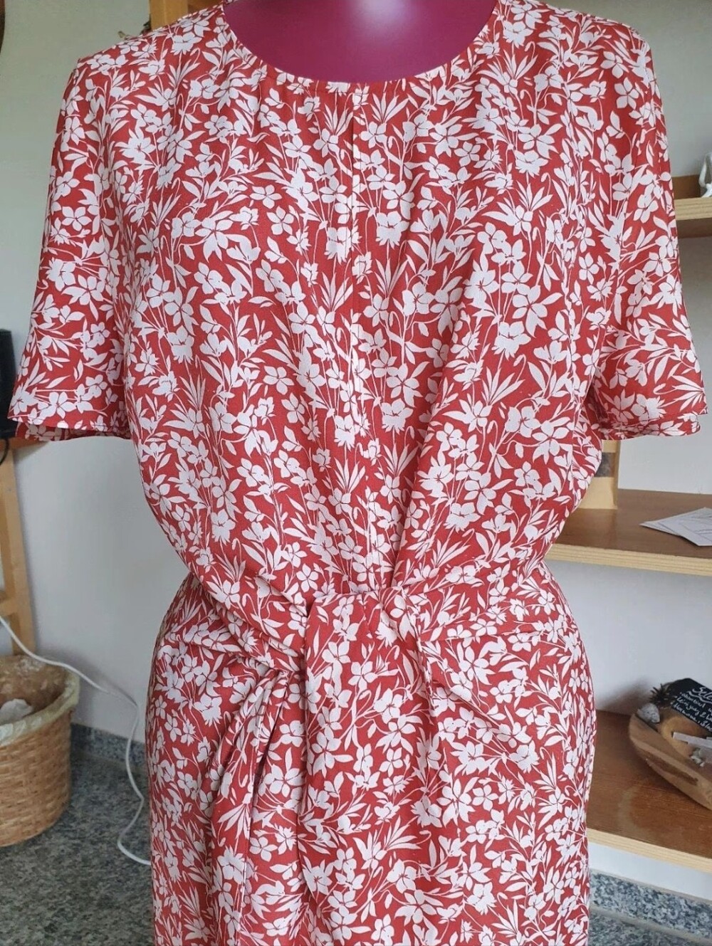 Lauren Ralph Floral Red Dress - Picture 3 of 13